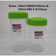 2Pcs Shaker Blender Container (350ml/450ml)