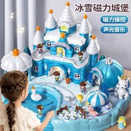 Castle Elsa Gift Box Doll Elsa Magnetic Doll Set Girl Princess Children's Toys