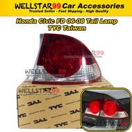 TYC Taiwan Honda Civic FD FD1 SNA SNB 2006 to 2008 Tail Lamp Lampu Belakang Rear Light 车尾灯