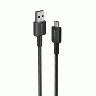 Anker - 322 USB-A - USB-C 尼龍編織充電線 (3ft/0.9m) - 黑色