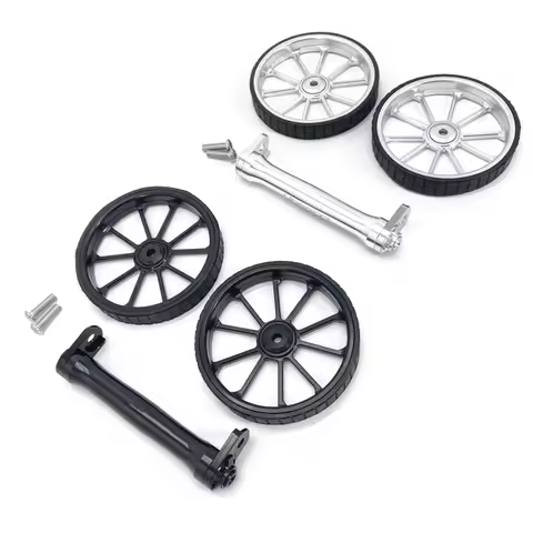For Brompton Birdy Bicycle 100mm Easy Wheel Telescopic Bar Aluminum Alloy CNC Folding Bike Rear Rack