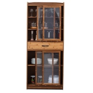 SFSliding Door Kitchen Sideboard Cabinet Breathable Vegetable Cabinet Floor Cupboard Wooden Storage Cabinet with Door Su