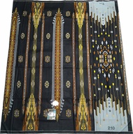 Sarung Atlas Idaman Harmoni Akasia Kembang 555 motif BHS Super Premium Dewasa Putih Hitam Infinity