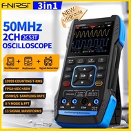 ⭐⭐⭐FNIRSI 2C53T 2C23T Upgrade 3in1 Oscilloscope Multimeter Signal Generator 50MHz Bandwidth 250MS Ra