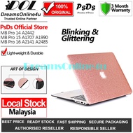 PsDs Blinking Glitter Protective Cover Case for Laptop MB Pro 15 Touch bar A1707 A1990 2016~2019
