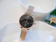 Julius นาฬิกาแฟชั่นเกาหลีของแท้ 100% ประกันศูนย์ไทย นาฬิกาข้อมือผู้หญิง สายสแตนเลส รุ่น Ja-1243