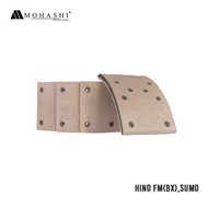 HINO FM BX / SUMO 10 HOLES 120X15.0X196/215 F/8 47441-4120 MOHASHI BRAKE LINING (9PCS)