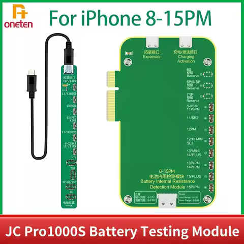 JCID JC V1S Pro Testting For iPhone 8-15 Pro Max Battery Expansion Adaptor Battery Detection Module 