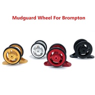 Folding Bike Fender Easywheel Brompton Mudguard Wheel Mud Removal Wheel Double Folding bicycle accessories