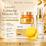 Ellen Ella Ginseng Skincare Set Anti Aging Brightening Facial Soap Serum Mist Rejuvenating Cream