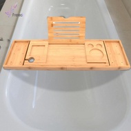 [freneci] Bathtub Tray Tub Organizer with Slot Soap Dish Tray Nonslip Extendable Bathtub Rack for Ho