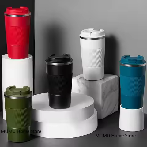 380ml/510ml Stainless Steel Coffee Cup Car Vacuum Flask Thermal Mug Reusable Coffee Cup for Hot/Cold