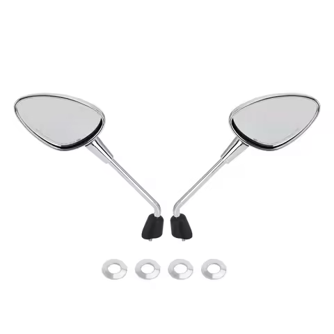 Left & Right Rearview Mirror Chrome For Vespa Sprint 50 125 150 2014-2022