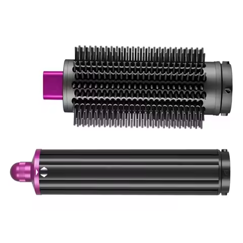 Round Brush & 40MM Long Hair Barrels Attachment For Dyson Airwrap HS01 HS05 HS8 For Straight Wavy Cu