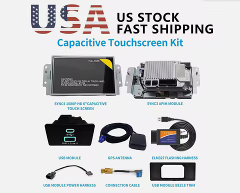 Factory SYNC 2 to SYNC 3 Upgrade Kit 3.4 for Ford Sync3 SYNC4 1080P Carplay USA