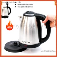 amylifestyleshop Scarlett 2.0L Stainless Steel Electric Kettle Scarlet Electric Kettle 2.0L