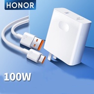 Original Honor 100W SuperCharge Fast Charger 6A Usb Type C Cable For Honor 60 Pro 50 SE V40 Huawei P