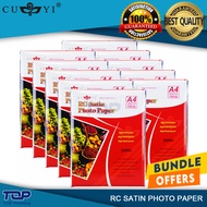 10packs Cuyi RC Satin Photo Paper Size: A4 260gsm 20Sheets High Quality Photo Paper for Inkjet Print