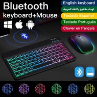 For Ipad Keyboard And Mouse Backlight Bluetooth Keyboard For Android Ios Windows Samsung Cell Phone Tablet Wireless Keyboard