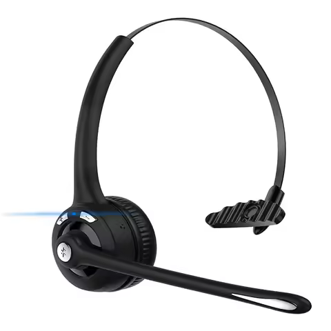 Bluetooth Compatible Headphones With Microphone Wireless Headphone Mono Low Power Intelligent Noise 