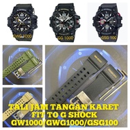 Rubber watch Strap fit to G shock GG 1000/GSG 100/GWG 1000
