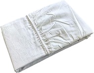 Tadashi Itosho 2415-650 100% Cotton, Jacquard One-Touch Sheet, Made in Japan, White, 41.3 x 84.6 inc