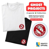 Ghost Projects Embroidered Premium Cotton T-Shirt | The Buwaya Collection