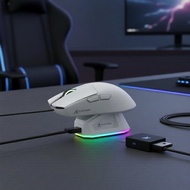 ATTACK SHARK X11 Gaming Mouse with Magnetic Base PixArt PAW3311, 3-Mode Connection (Bluetooth/2.4G/W
