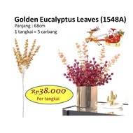 Golden Eucalyptus Leaves 1548A Christmas Decoration Leaves Christmas Decorations Eucalyptus Christma