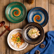 Unique patterned ceramic bowl Agitate Plate/
