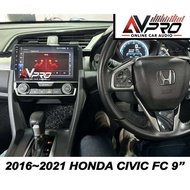 2016~2021 HONDA CIVIC FC / FK7 / FK8 OEM 9" Android WiFi GPS USB MP4 Video Player with Canbus Module