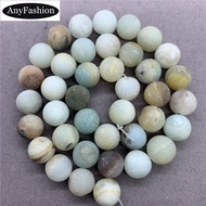 Frosted Amazonite Beads 4-12mm Round Natural Loose Stone Bead Diy for Bracelet