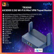 Cudy TR3000 - AX3000 2.5G Wi-Fi 6 Mini VPN Travel Router