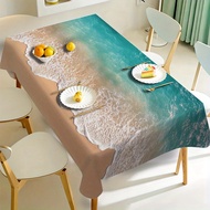 TEMU 2d Flat Print 59x59in/150x150cm Rectangular Tablecloth | Polyester, Machine, Perfect For Dining