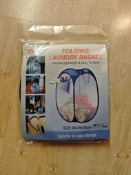 可摺疊洗衣籃 folding laundry basket  全新
