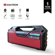 Asatron R-1712 USB Portable Bluetooth Speaker Radio - Bonus 1 Buah
