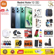 Original Malaysia Xiaomi Redmi Note 12 5G Smartphone | 8GB Ram + 256 GB Rom | 1 Year Warranty By Xiaomi Malaysia