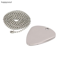 MY Guitar Pick Silver Necklace Guitar Necklace Neck Picks Guitar Pick With Chain NEW