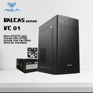 Casing Office PC Aula Valcas VC01 mATX Include PSU 500W + Fan 8cm