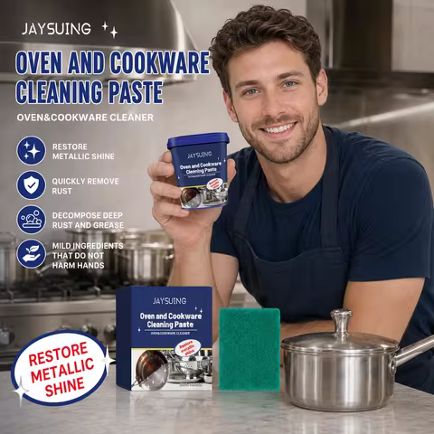 Jaysuing Oven And Cookware Cleaning Paste Fast Rust Removal Anti‑Rust Protection Harmless To Hands S