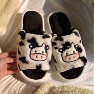 Cow-shaped cotton slippers