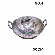 Aluminium Pottu Kadai With Double Handle / Indian Wok / Periuk Belanga