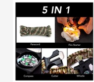 Multifunction Military Emergency Rescue Survival Tool Camping Paracord Bracelet