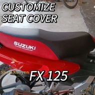 COVER SEAT SUZUKI FX 125 SARUNG KUSYEN FX 125 MURAH TEBAL ACCESSORIES AKSESORI SUZUKI FX MOTORCYCLE SEAT COVER MODIFIED