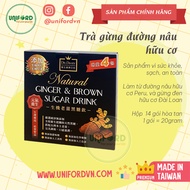 [DR Diary] Taiwan Organic Brown Sugar Ginger Tea - Box Of 14 Packs - Nutritional Supplement