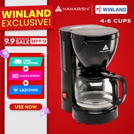 Hanabishi by Winland 6 cups Coffee Cafe Maker Coffee Machine HCM-10B