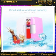 STOREBIT Car Cooler 4L Car Accessory Electronic Mini Ref Car Fridge Travel Refrigerator 12V AC/DC Po