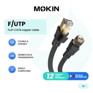 MOKiN LAN RJ45 CAT8 F/UTP Flat Copper Cable 40Gbps High Speed Transmission 1M/3M/5M/10M (Black) - PH