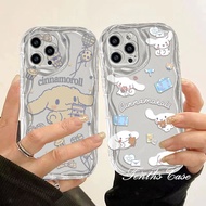 For Infinix Smart 8 7 6 5 2020 Hot 40i 40 Pro 30i 30Play 20 20i Play Note 12 G96 Spark Go 2024 Hot 12 11 10 Play Cartoon Big Ears Puppy 3D Wave Edge Phone Case Soft Cover