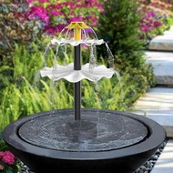 NICKOLAS Solar Panel Fountain, With Spray Heads With Water Pump Solar Fountain Pump, Watering System Solar Panel DIY Aquarium Fountain Bird Bath